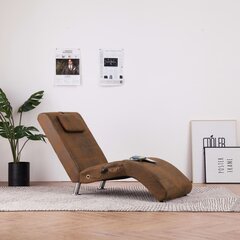 Hierontasänky tyynyllä, ruskea, keinonahka hinta ja tiedot | Nojatuolit | hobbyhall.fi