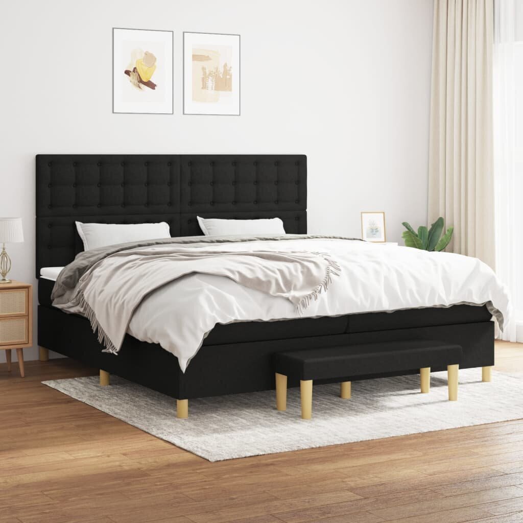 Sänky 200x200 cm, musta hinta ja tiedot | Sängyt | hobbyhall.fi