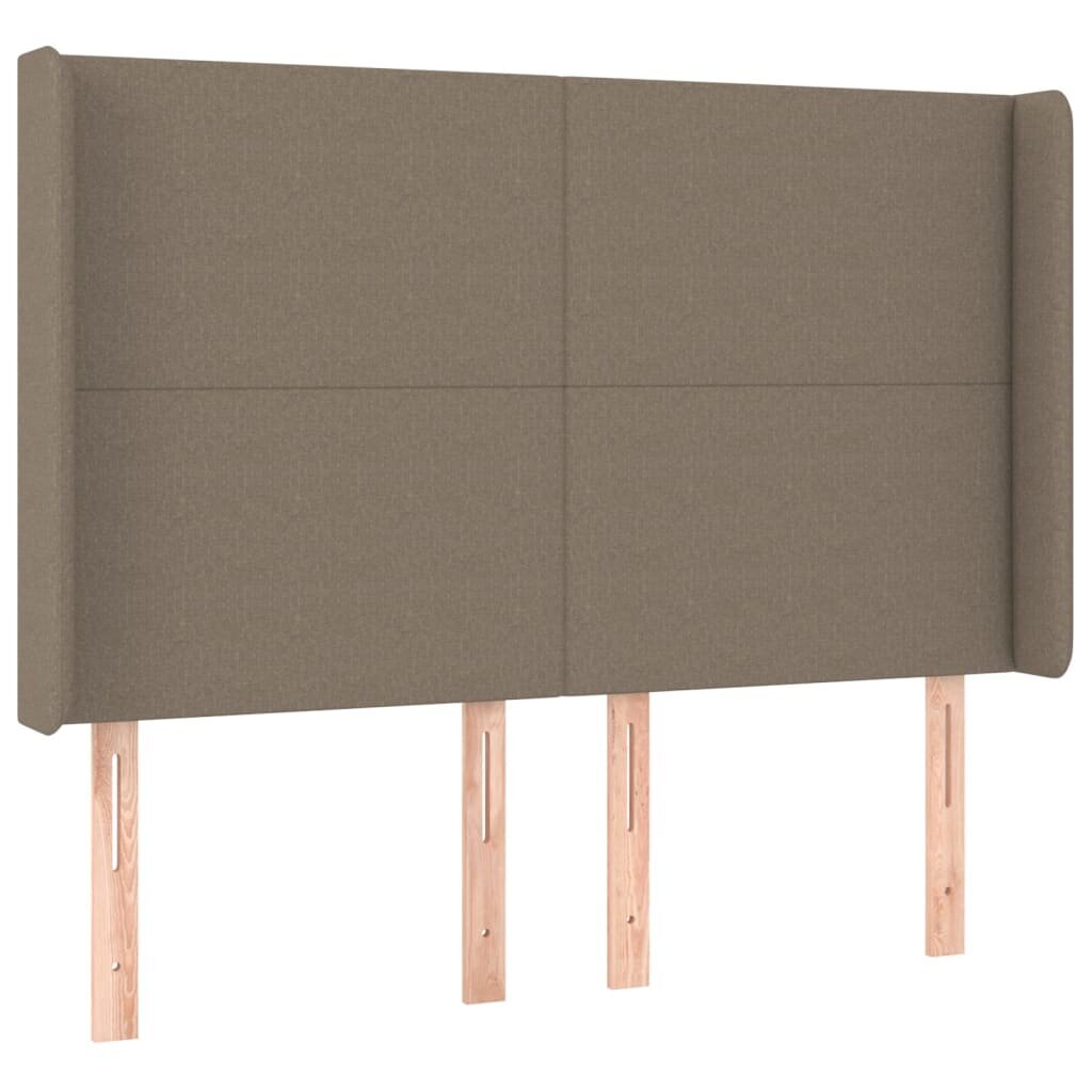 Sänky jousilla/patjalla/LED, taupe, 140x190 cm hinta ja tiedot | Sängyt | hobbyhall.fi