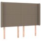 Sänky jousilla/patjalla/LED, taupe, 140x190 cm hinta ja tiedot | Sängyt | hobbyhall.fi