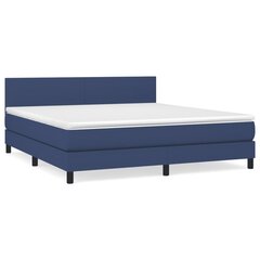 Sänky jousilla ja patjalla, 160x200 cm, sininen hinta ja tiedot | Sängyt | hobbyhall.fi