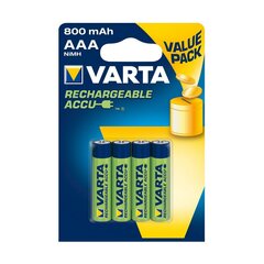 Ladattavat paristot Varta AAA 4 kpl. hinta ja tiedot | Paristot | hobbyhall.fi