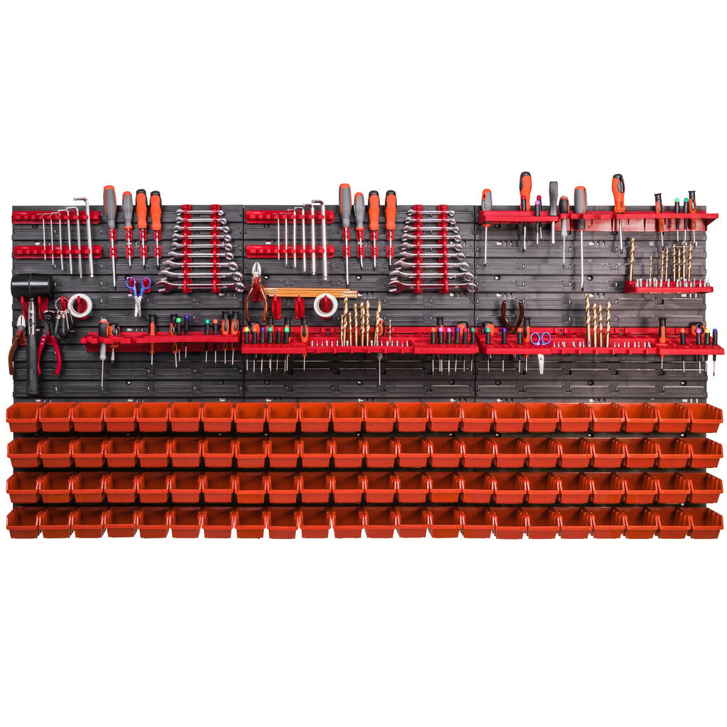 172 x 78 cm XXL järjestelmä lentyna sienine lentyna 88 boxės oranžinės hinta ja tiedot | Työkalupakit ja muu työkalujen säilytys | hobbyhall.fi