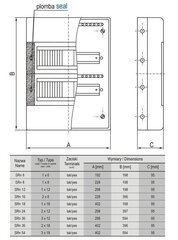 Pinta-asennettava kytkintaulu SRn-24, N+PE 2x12 hinta ja tiedot | Kytkimet ja pistorasiat | hobbyhall.fi