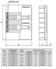 SRp-24, N+PE 2x12 uppoasennettava kytkintaulu hinta ja tiedot | Kytkimet ja pistorasiat | hobbyhall.fi