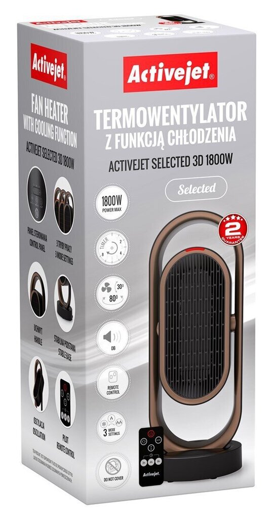 Activejet Heater 1800w hinta ja tiedot | Lämmittimet | hobbyhall.fi