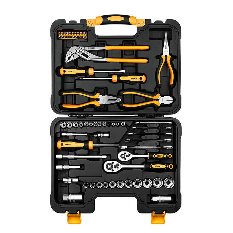 Deko Tools Deko Tools käsityökalusarja TZ65, 65 osaa hinta ja tiedot | Käsityökalut | hobbyhall.fi