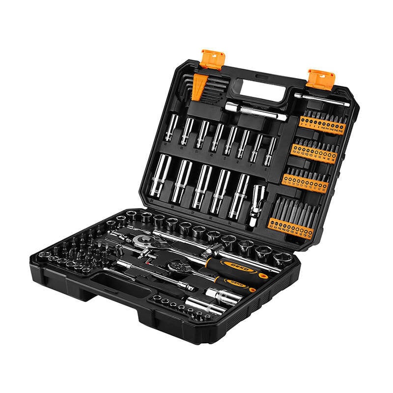 Deko Tools Deko Tools käsityökalusarja DKAT121, 121 osaa hinta ja tiedot | Käsityökalut | hobbyhall.fi