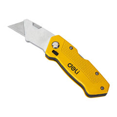 Deli Tools Utility Knife Deli Tools EDL006Z (keltainen) hinta ja tiedot | Käsityökalut | hobbyhall.fi