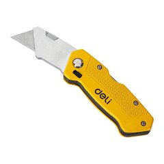 Deli Tools Utility Knife Deli Tools EDL006Z (keltainen) hinta ja tiedot | Käsityökalut | hobbyhall.fi