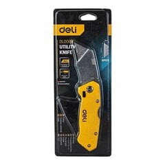 Deli Tools Utility Knife Deli Tools EDL006Z (keltainen) hinta ja tiedot | Käsityökalut | hobbyhall.fi