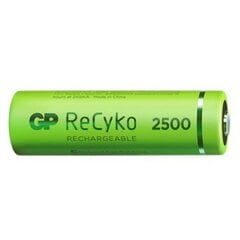 ladattava akku, aa (hr6), 1,2 v, 2450 mah, gp, paperikotelo, 4 kpl, recyko hinta ja tiedot | Paristot | hobbyhall.fi