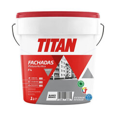 Maali Titan 125670001 125 ml Valkoinen 1 L hinta ja tiedot | Maalit | hobbyhall.fi