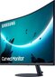 Samsung 27" kaareva Full HD näyttö LC27T550FDUXEN hinta ja tiedot | Näytöt | hobbyhall.fi