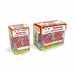 Piikkarit Fischer DuoPower 536387 8 x 40 mm Nylon 50 kpl hinta ja tiedot | Käsityökalut | hobbyhall.fi