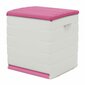 Kirstu Plastiken 60 x 61 x 53 cm Beige Fuksia Muovinen hinta ja tiedot | Kylpyhuoneen sisustus | hobbyhall.fi