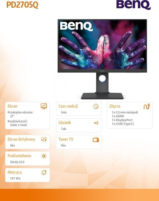 BenQ 27 WQHD IPS näyttö PD2705Q hinta ja tiedot | Näytöt | hobbyhall.fi