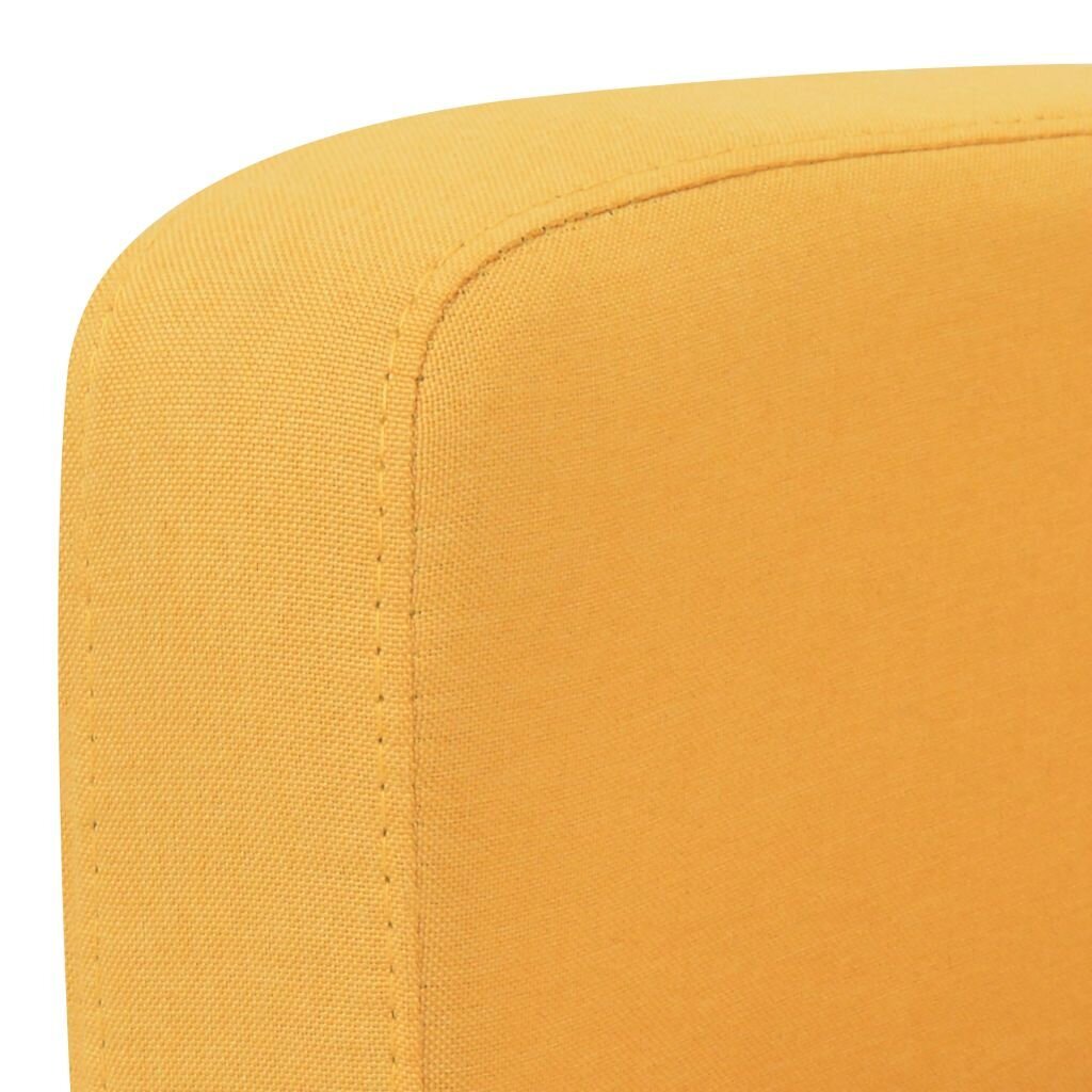 Kahden hengen sohva, 135x65x76, väri keltainen hinta ja tiedot | Sohvat ja vuodesohvat | hobbyhall.fi