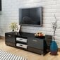 TV-pöytä, 140x40,3x34,7 cm, musta hinta ja tiedot | TV-tasot | hobbyhall.fi