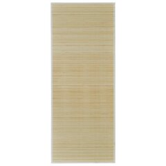 Suorakaiteen muotoinen bambumatto, luonnollinen väri 150 x 200 cm hinta ja tiedot | Isot matot | hobbyhall.fi