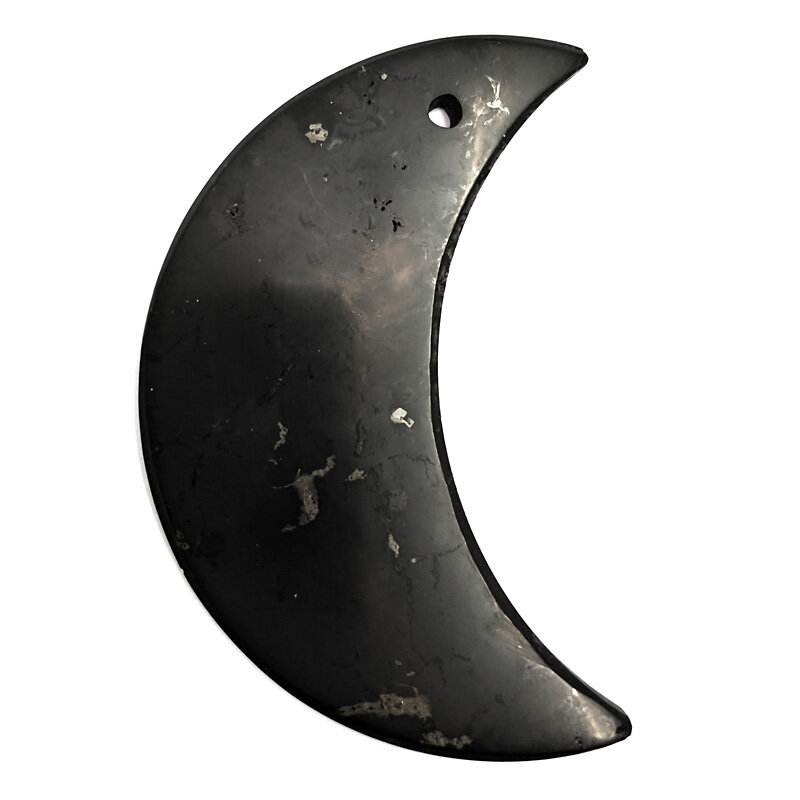 Talisman "Half Moon Big" Shungite hinta ja tiedot | Kaulakorut | hobbyhall.fi