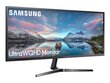 Samsung 34" UltraWide QHD näyttö LS34J550WQRXEN hinta ja tiedot | Näytöt | hobbyhall.fi