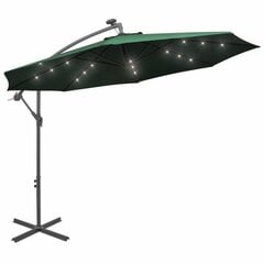 Aurinkovarjo, 300 cm, vihreä hinta ja tiedot | Aurinkovarjot ja markiisit | hobbyhall.fi