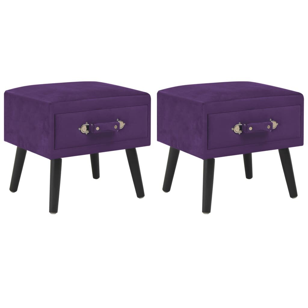 Yöpöydät 40x35x40 cm violetti hinta ja tiedot | Yöpöydät | hobbyhall.fi