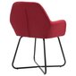 Ruokailuhuoneen tuolit, 4 kpl, punainen hinta ja tiedot | Ruokapöydän tuolit | hobbyhall.fi