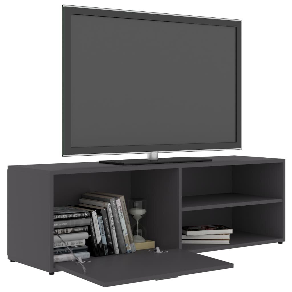 TV-kaappi, 120x34x37 cm, harmaa hinta ja tiedot | TV-tasot | hobbyhall.fi