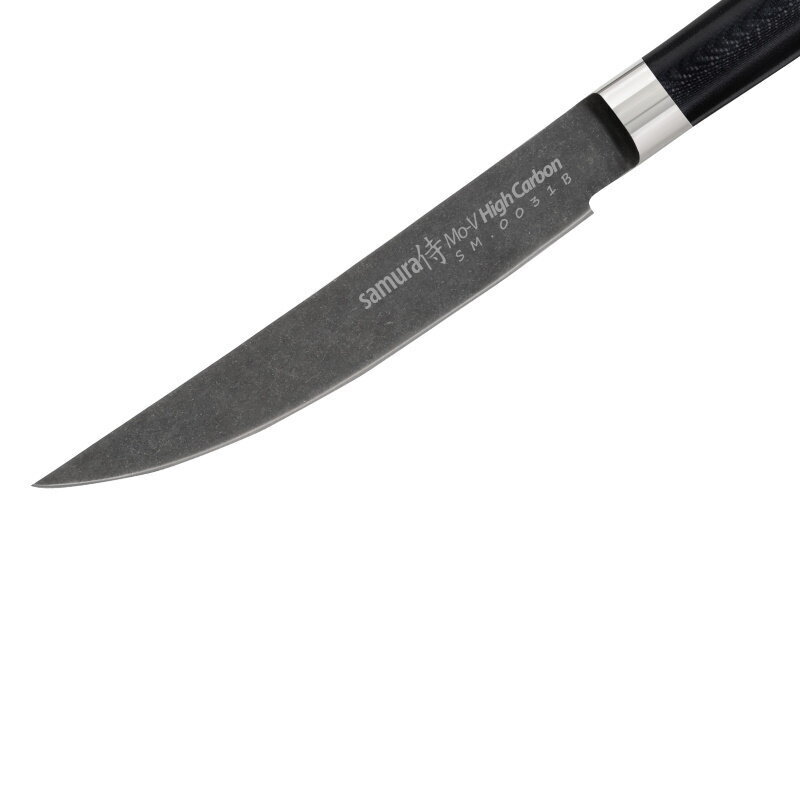 Keittiöveitsi SAMURA Mo-V Stonewash Steak Knife 5.0 /120mm SM-0031B hinta ja tiedot | Veitset ja tarvikkeet | hobbyhall.fi