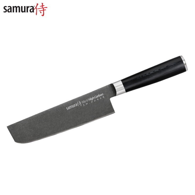 Keittiöveitsi SAMURA Mo V Stonewash Nakiri 6.6" 167 mm SM-0043B hinta ja tiedot | Veitset ja tarvikkeet | hobbyhall.fi