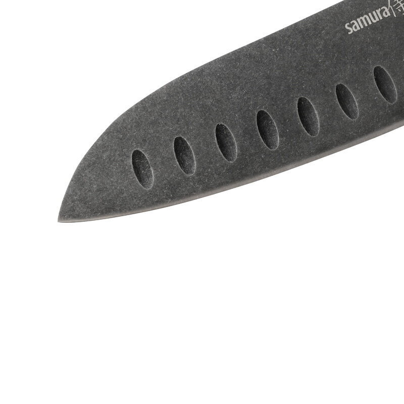 Keittiöveitsi SAMURA Mo-V Stonewash Grand Santoku Chef's SM-0094B hinta ja tiedot | Veitset ja tarvikkeet | hobbyhall.fi