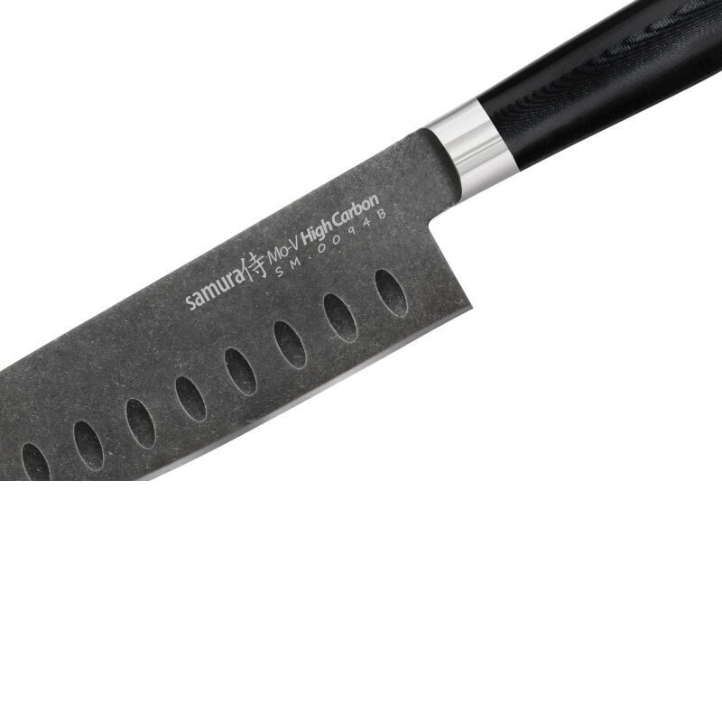 Keittiöveitsi SAMURA Mo-V Stonewash Grand Santoku Chef's SM-0094B hinta ja tiedot | Veitset ja tarvikkeet | hobbyhall.fi