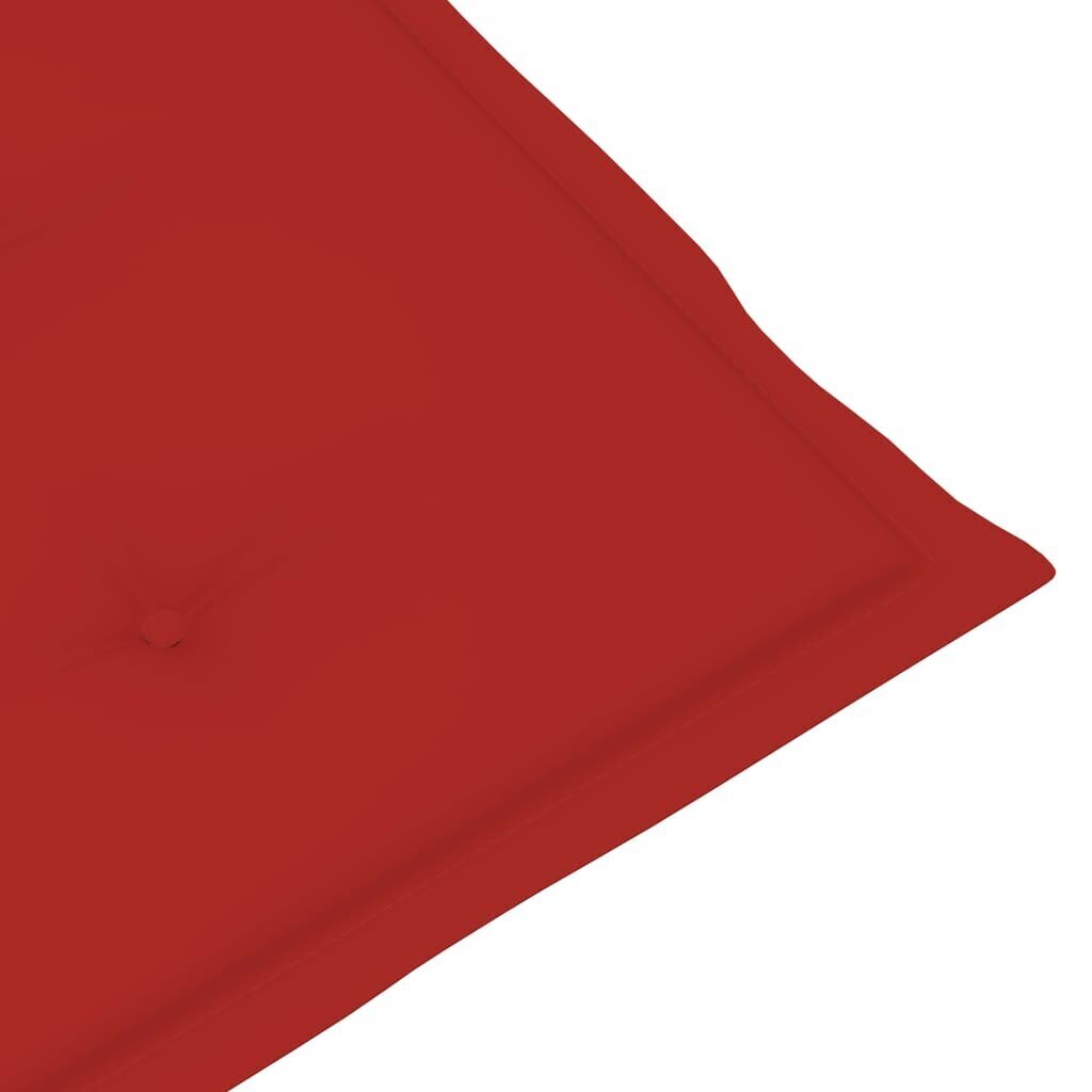 Terassituolin tyyny, (75+105)x50x4 cm, punainen väri hinta ja tiedot | Istuintyynyt, pehmusteet ja päälliset | hobbyhall.fi