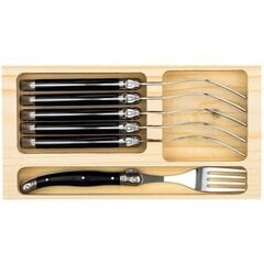 Forks Premium Line Laguiole by Style De Vie, 6 kpl, musta hinta ja tiedot | Ruokailuvälineet | hobbyhall.fi