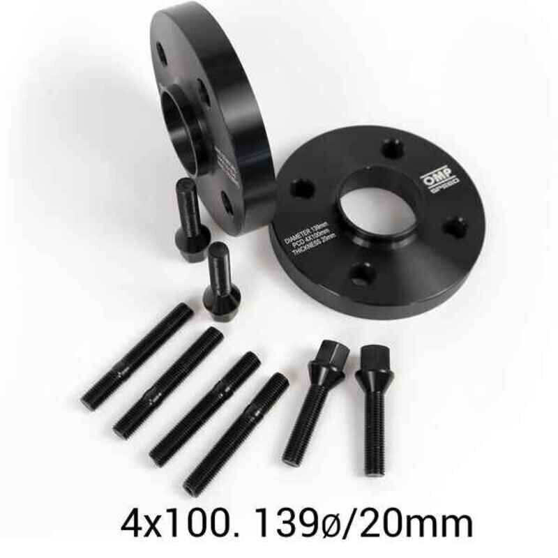 Erotinsarja OMP 4x100 56,1 M12 x 1,5 20 mm hinta ja tiedot | Lisätarvikkeet autoiluun | hobbyhall.fi