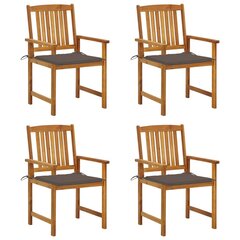 Ohjaajan tuolit tyynyillä, 4 kpl. hinta ja tiedot | Puutarhatuolit | hobbyhall.fi