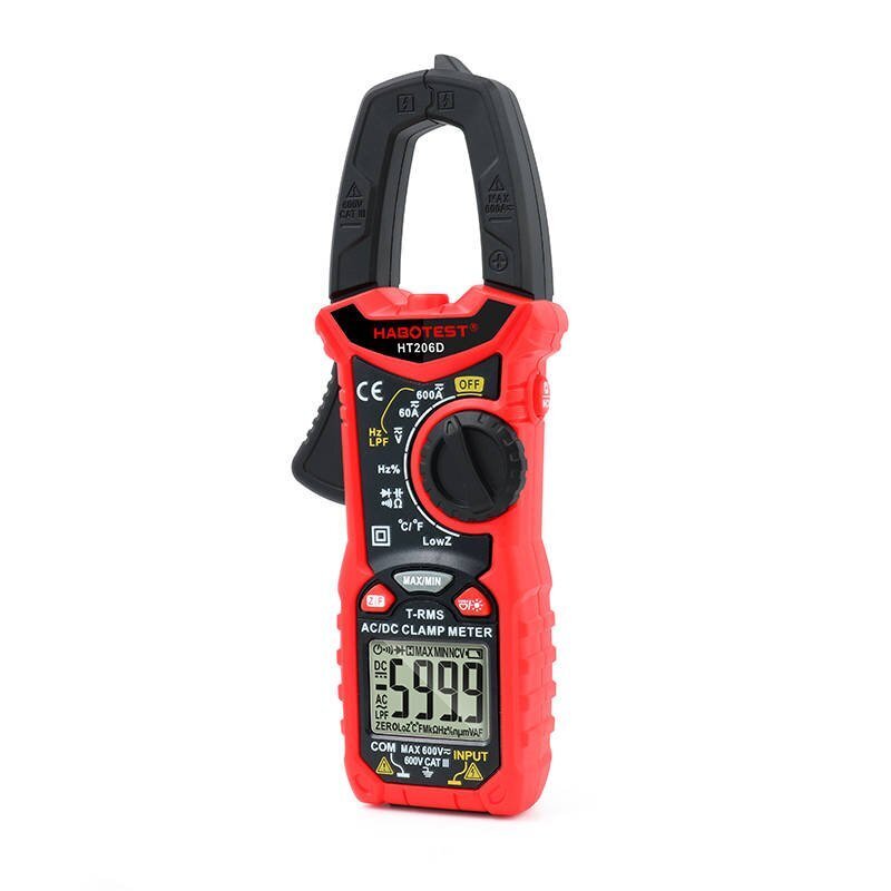 Habotest HT206D True RMS Digital Clamp Meter, NCV, LPF hinta ja tiedot | Käsityökalut | hobbyhall.fi