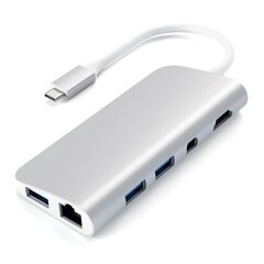 Satechi Satechi USB-C 4K HDMI/Mini DP GB Ethernet USB hub hinta ja tiedot | Adapterit | hobbyhall.fi