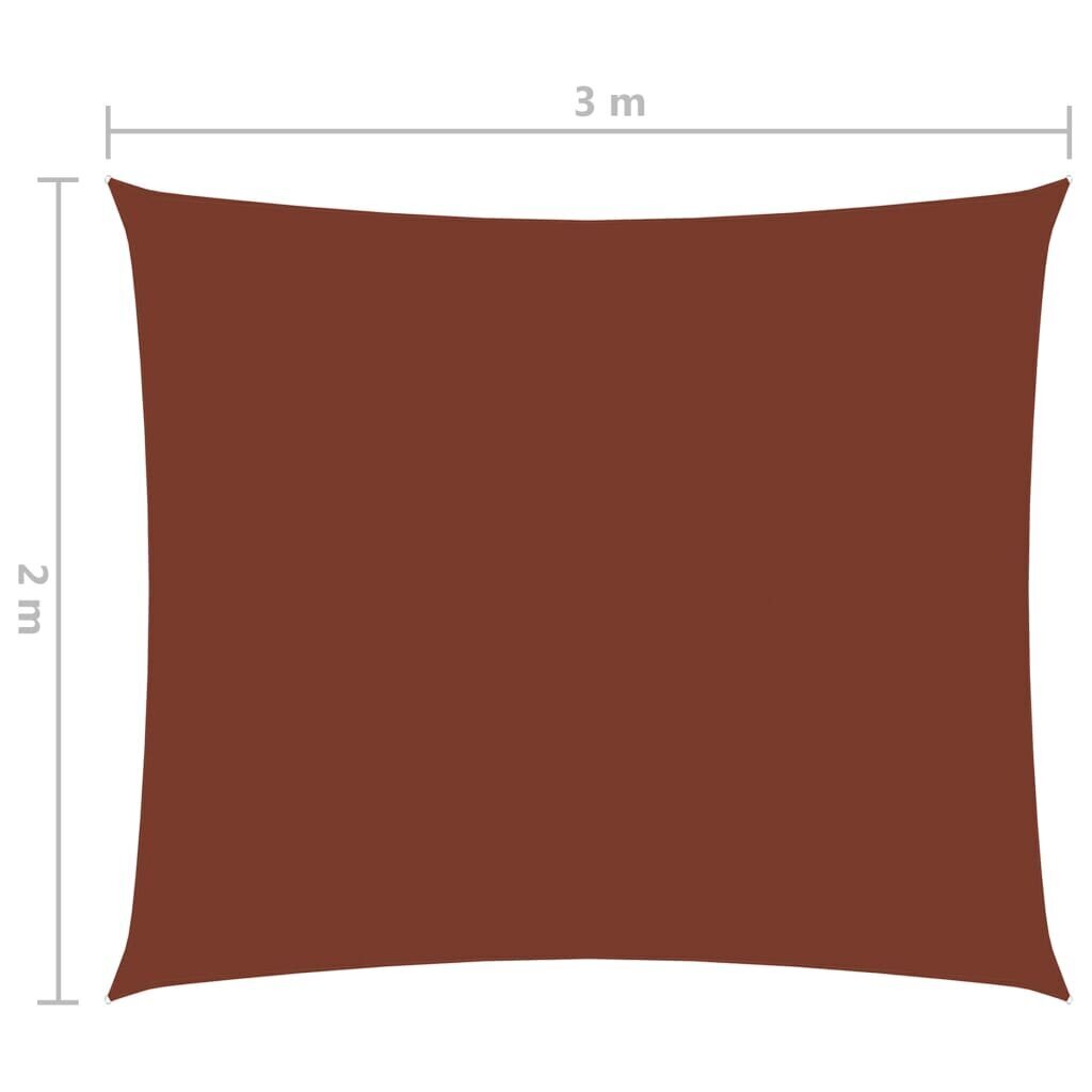 Aurinkosuoja, 2x3 m, oranssi hinta ja tiedot | Aurinkovarjot ja markiisit | hobbyhall.fi