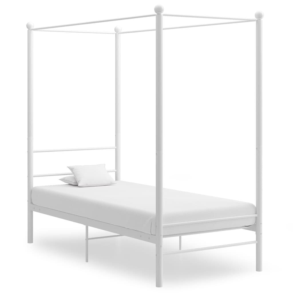 Sängynrunko katos, valkoinen, 90x200 cm hinta ja tiedot | Sängyt | hobbyhall.fi