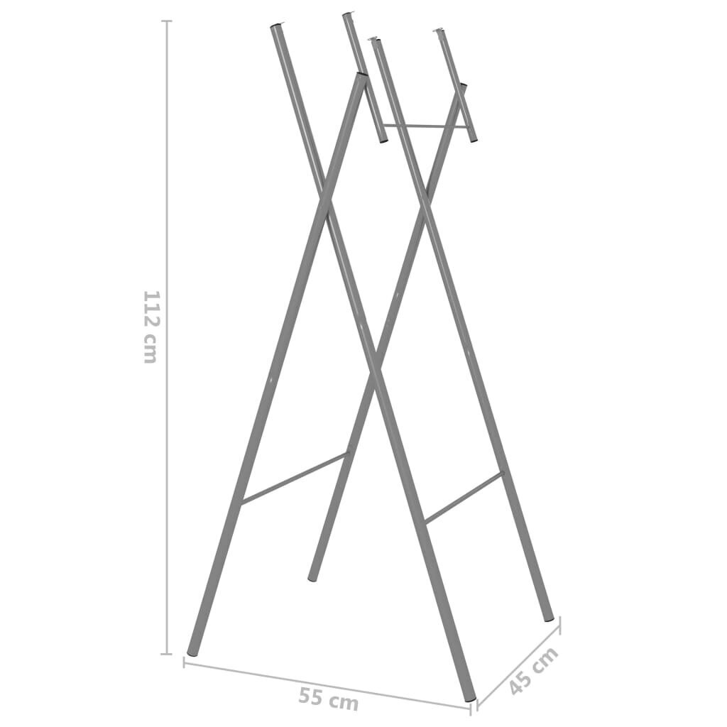 Taitettavat pöydän jalat, 45x55x112 cm, harmaa hinta ja tiedot | Jalat huonekaluihin | hobbyhall.fi