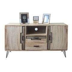 Sivupöytä DKD Home Decor Metalli Paolownia wood (120 x 41 x 65 cm) hinta ja tiedot | Lipastot | hobbyhall.fi