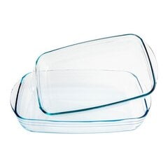 Uunin astiasetti Pyrex Classic kirkasta borosilikaattilasia (2 kpl) hinta ja tiedot | Uunivuoat ja leivontavälineet | hobbyhall.fi