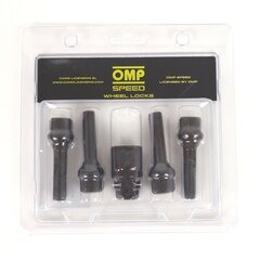 Varkaudenestoruuvit OMP OMPS09851201 M12 x 1,25 4 kpl Musta hinta ja tiedot | Lisätarvikkeet autoiluun | hobbyhall.fi