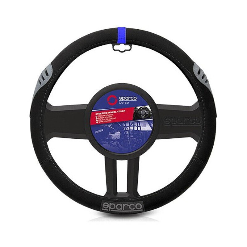 Ratin suojus Sparco SPC1107 L-Sport 3 Universal (Ø 36 - 38 cm) hinta ja tiedot | Lisätarvikkeet autoiluun | hobbyhall.fi