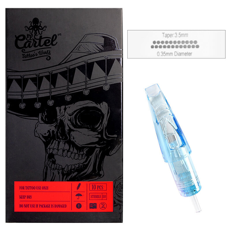 El Cartel tatuointipatruuna 0,35 mm 23 Soft Edge Magnum 10 kpl. hinta ja tiedot | Kauneushoitolan kalusteet | hobbyhall.fi