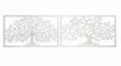 Seinäkoristelu DKD Home Decor Metal Tree (2 kpl) (84,5 x 1 x 49 cm) hinta ja tiedot | Sisustustuotteet | hobbyhall.fi