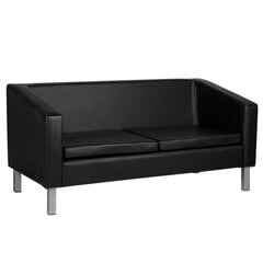 Gabbiano odotushuoneen sohva BM18003 musta hinta ja tiedot | Kauneushoitolan kalusteet | hobbyhall.fi